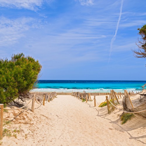 Zugang zum Strand von Cala Ratjada