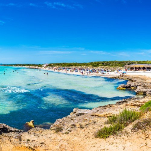  Blick auf den Strand von Es Trenc