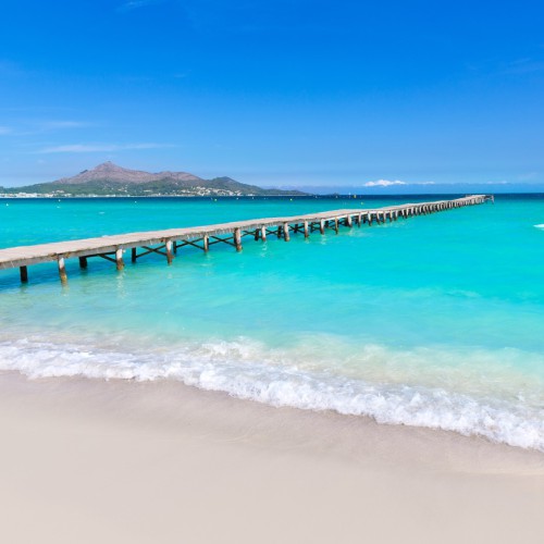 Blaues meer Playa de Muro