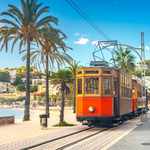 Die hölzerne Straßenbahn zwischen Sóller und Port de Sóller