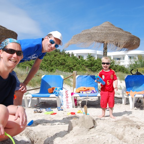 Familie am Strand